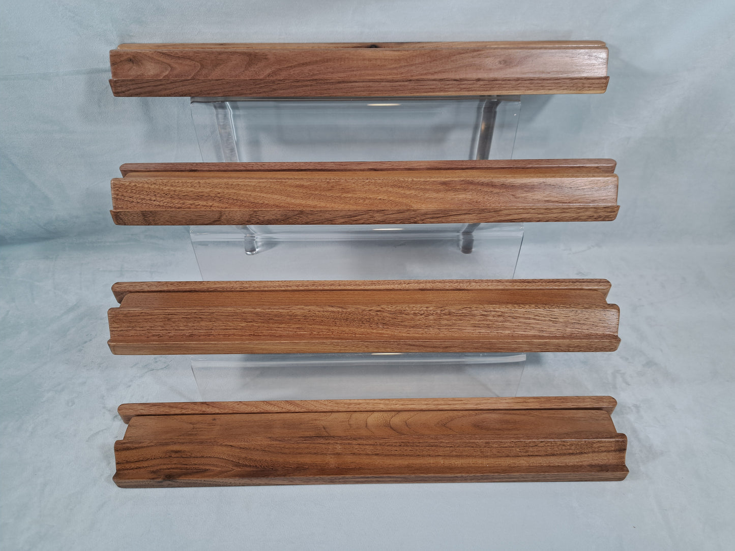 Mah Jongg Racks - Set of 4 Just Racks, Solid Walnut
