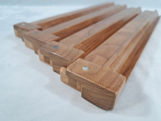 NH - Mah Jongg Racks - Ashland Edition, Solid Walnut with Floating Integrated Pushers