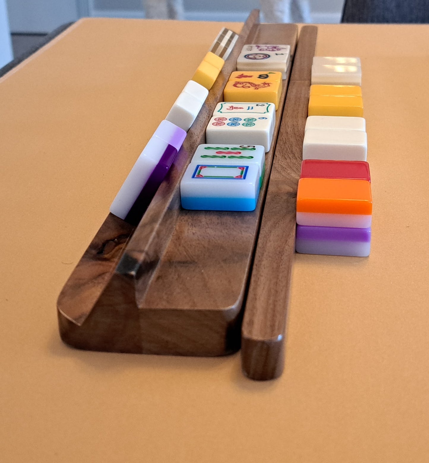 Mah Jongg Racks - Set of 4 Just Racks, Solid Maple