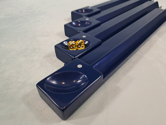 Mah Jongg Racks - Set of 4, YEN Edition, Rich Navy Blue with Floating Integrated Pushers