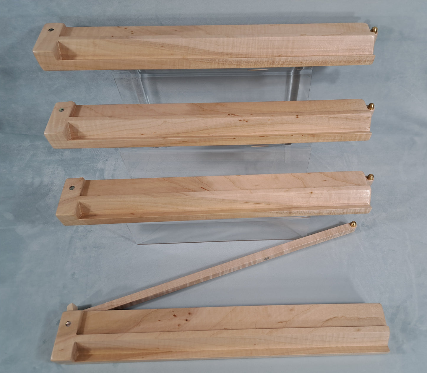 Mah Jongg Racks - Oversized Ashland Edition, Solid Maple with Floating Integrated Pushers