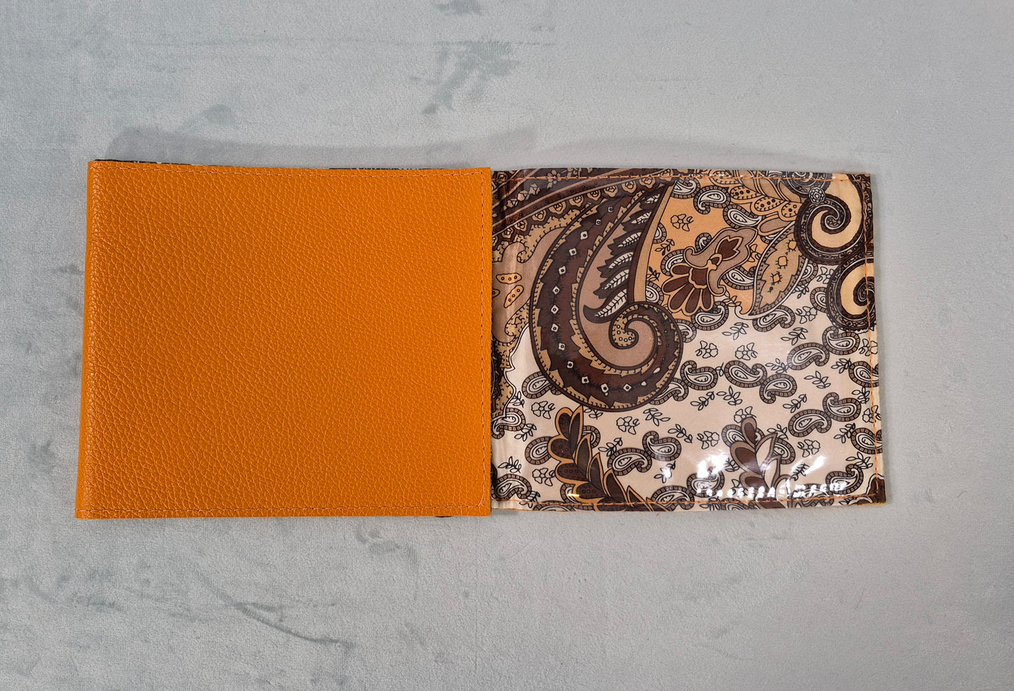 Leather and Silk Mah Jongg Card Cover, For large mah jongg card